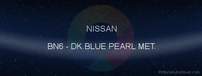 Pintura Nissan BN6 Dk.blue Pearl Met.