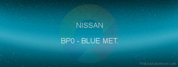 Pintura Nissan BP0 Blue Met.