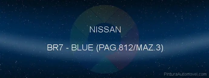 Pintura Nissan BR7 Blue (pag.812/maz.3)