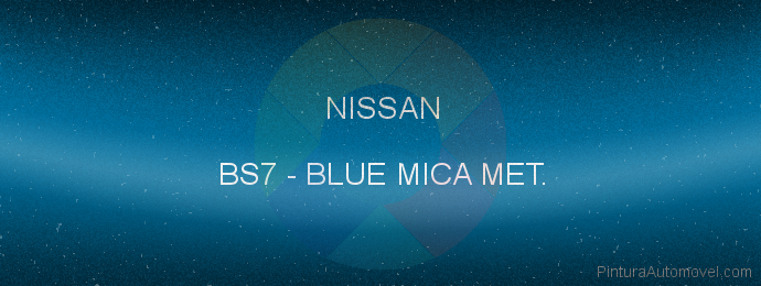 Pintura Nissan BS7 Blue Mica Met.