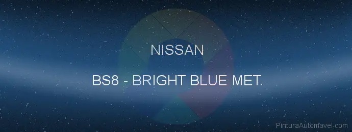 Pintura Nissan BS8 Bright Blue Met.
