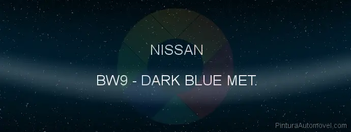 Pintura Nissan BW9 Dark Blue Met.