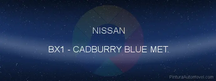 Pintura Nissan BX1 Cadburry Blue Met.