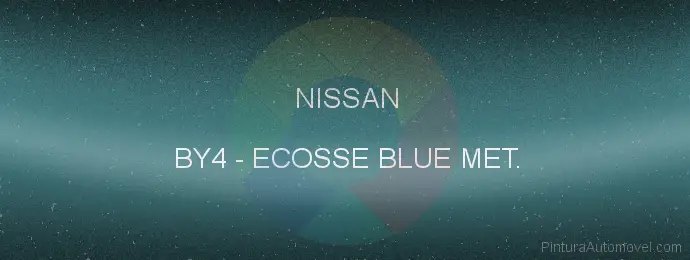 Pintura Nissan BY4 Ecosse Blue Met.