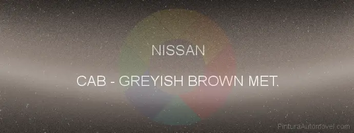 Pintura Nissan CAB Greyish Brown Met.