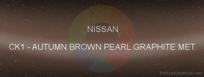 Pintura Nissan CK1 Autumn Brown Pearl Graphite Met.
