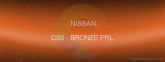 Pintura Nissan CS0 Bronze Prl.