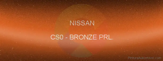 Pintura Nissan CS0 Bronze Prl.