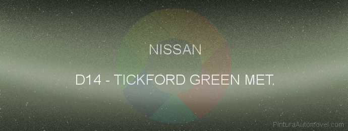 Pintura Nissan D14 Tickford Green Met.