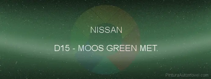 Pintura Nissan D15 Moos Green Met.