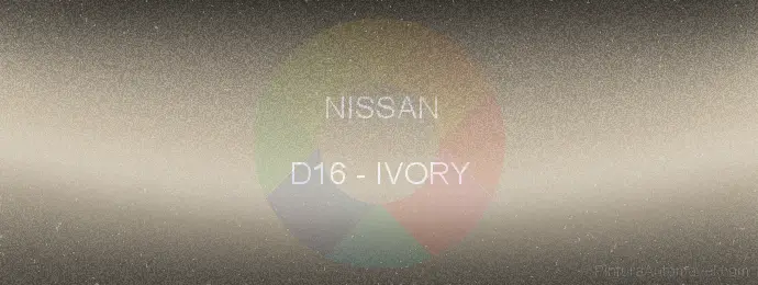 Pintura Nissan D16 Ivory