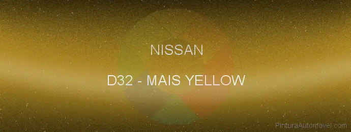 Pintura Nissan D32 Mais Yellow