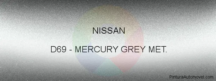 Pintura Nissan D69 Mercury Grey Met.