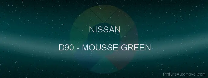 Pintura Nissan D90 Mousse Green