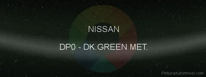 Pintura Nissan DP0 Dk.green Met.