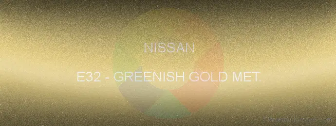 Pintura Nissan E32 Greenish Gold Met.