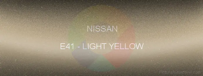 Pintura Nissan E41 Light Yellow