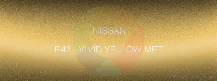 Pintura Nissan E42 Vivid Yellow Met.