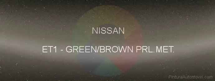 Pintura Nissan ET1 Green/brown Prl.met.