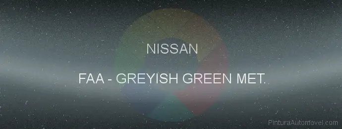 Pintura Nissan FAA Greyish Green Met.