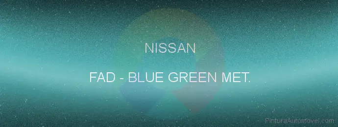 Pintura Nissan FAD Blue Green Met.