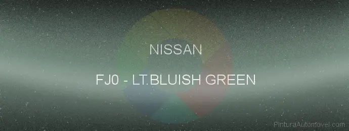 Pintura Nissan FJ0 Lt.bluish Green