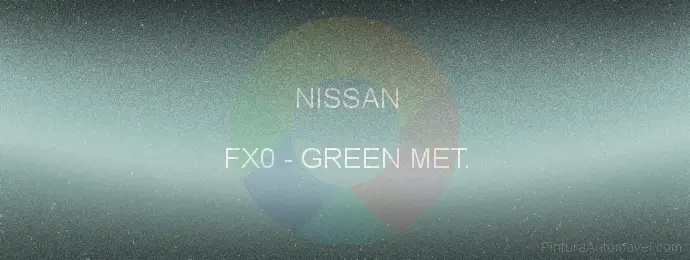 Pintura Nissan FX0 Green Met.