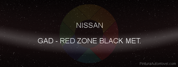 Pintura Nissan GAD Red Zone Black Met.