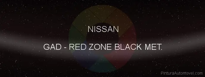 Pintura Nissan GAD Red Zone Black Met.