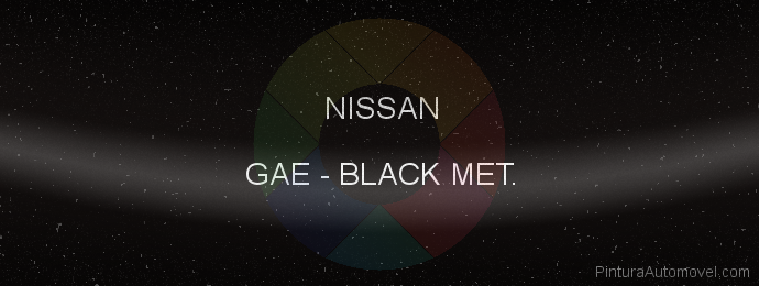 Pintura Nissan GAE Black Met.