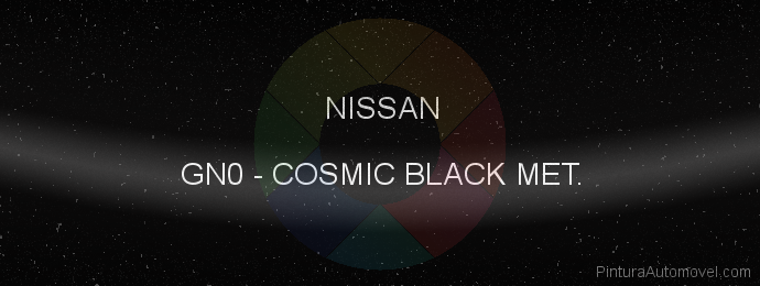 Pintura Nissan GN0 Cosmic Black Met.