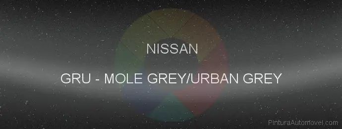 Pintura Nissan GRU Mole Grey/urban Grey