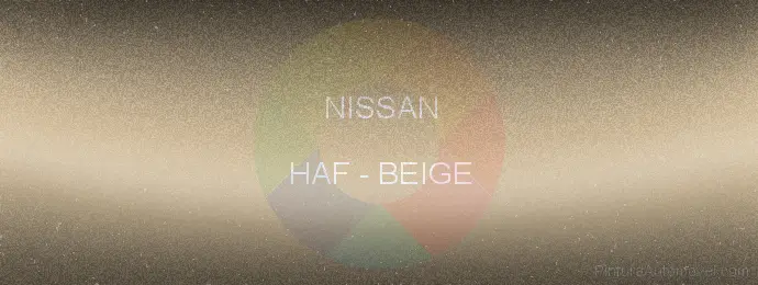 Pintura Nissan HAF Beige