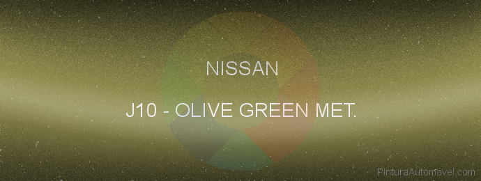 Pintura Nissan J10 Olive Green Met.