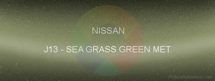 Pintura Nissan J13 Sea Grass Green Met.