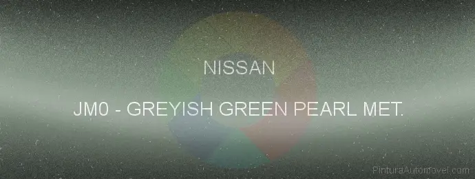 Pintura Nissan JM0 Greyish Green Pearl Met.