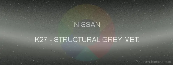 Pintura Nissan K27 Structural Grey Met.