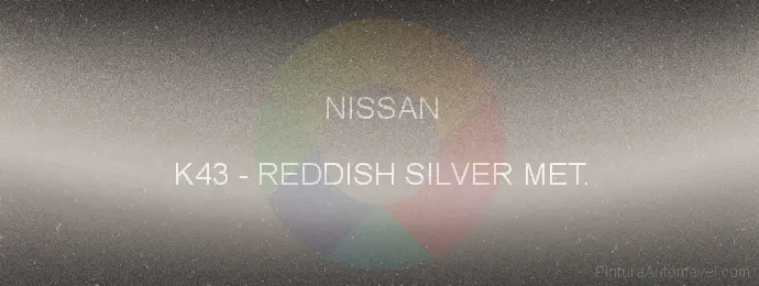 Pintura Nissan K43 Reddish Silver Met.