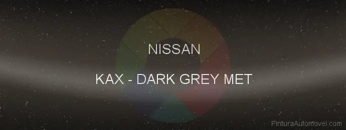 Pintura Nissan KAX Dark Grey Met