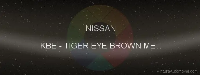 Pintura Nissan KBE Tiger Eye Brown Met.
