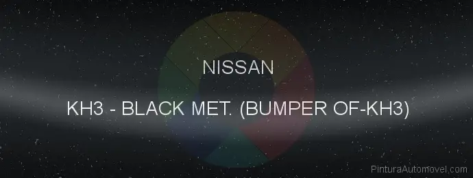 Pintura Nissan KH3 Black Met. (bumper Of-kh3)