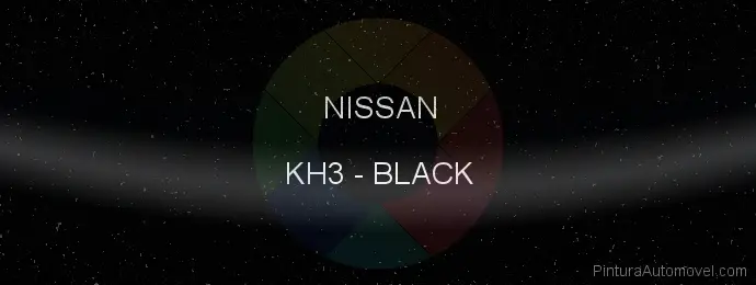 Pintura Nissan KH3 Black