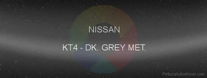 Pintura Nissan KT4 Dk. Grey Met.
