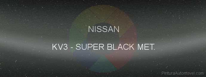 Pintura Nissan KV3 Super Black Met.