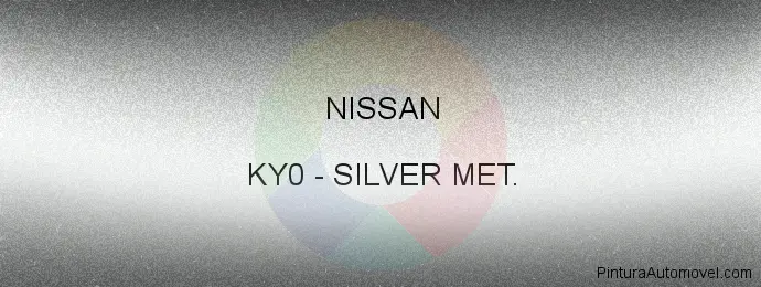 Pintura Nissan KY0 Silver Met.