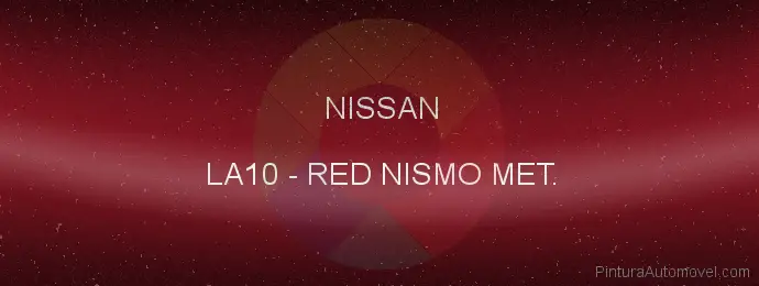 Pintura Nissan LA10 Red Nismo Met.