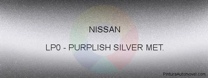 Pintura Nissan LP0 Purplish Silver Met.
