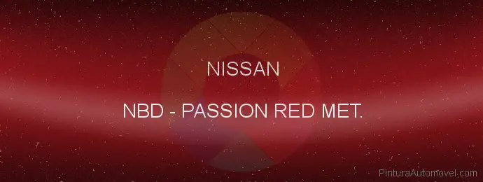 Pintura Nissan NBD Passion Red Met.