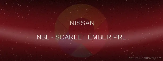 Pintura Nissan NBL Scarlet Ember Prl.