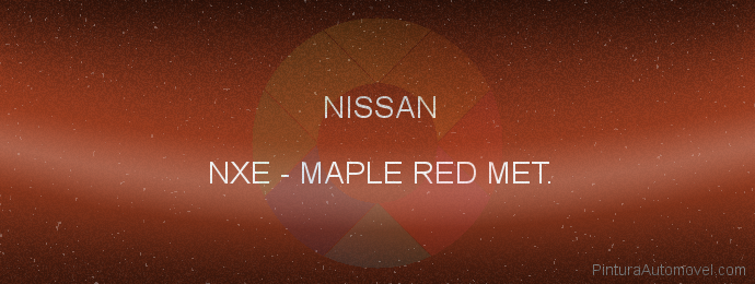 Pintura Nissan NXE Maple Red Met.